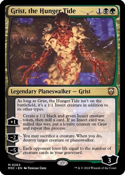 Grist the Hunger Tide Commander: Modern Horizons 3 Magic card