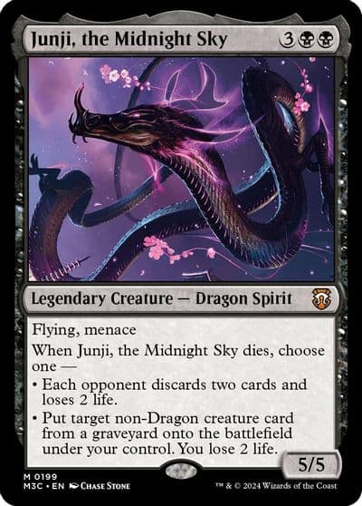 Junji the Midnight Sky Commander: Modern Horizons 3 Magic card