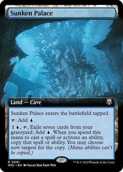 Sunken Palace Extended Art Commander: Modern Horizons 3 Magic card