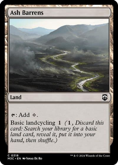 Ash Barrens Ripple Foil Commander: Modern Horizons 3 Magic card