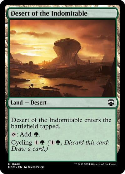 Desert of the Indomitable Ripple Foil Commander: Modern Horizons 3 Magic card