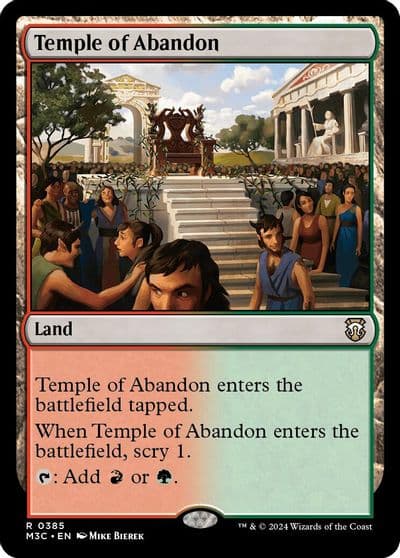 Temple of Abandon Commander: Modern Horizons 3 Magic card