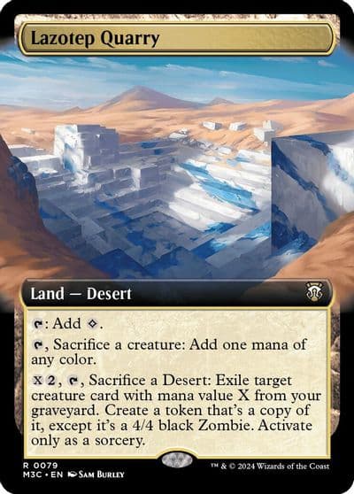 Lazotep Quarry Extended Art Ripple Foil Commander: Modern Horizons 3 Magic card
