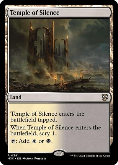 Temple of Silence Ripple Foil Commander: Modern Horizons 3 Magic card