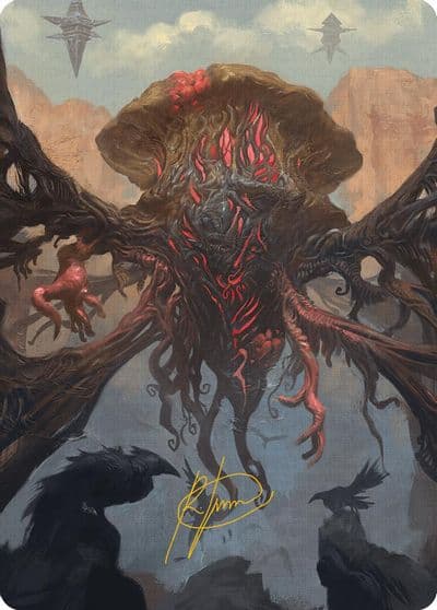 Inversion Behemoth Art Card Gold Stamped Signature Art Series: Modern Horizons 3 Magic card