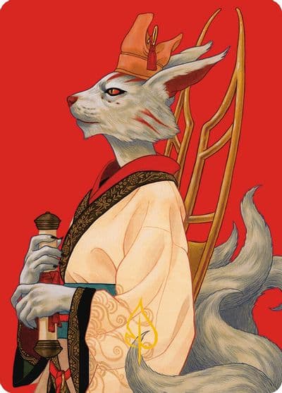 Pearl Ear Imperial Advisor Art Card Gold Stamped Signature Art Series: Modern Horizons 3 Magic card