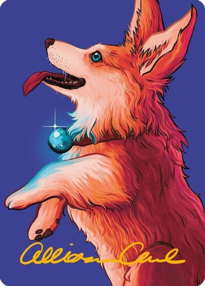 Phelia Exuberant Shepherd Art Card Gold Stamped Signature Art Series: Modern Horizons 3 Magic card