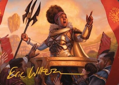 Recruiter of the Guard Art Card Gold Stamped Signature Art Series: Modern Horizons 3 Magic card