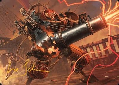 Blaster Hulk Art Card Gold Stamped Signature Art Series: Modern Horizons 3 Magic card