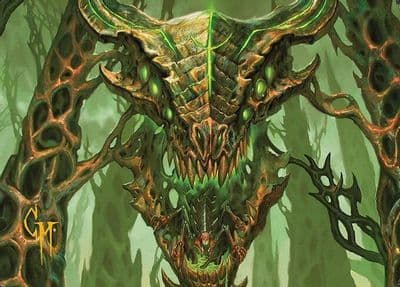 Colossal Dreadmask Art Card Gold Stamped Signature Art Series: Modern Horizons 3 Magic card