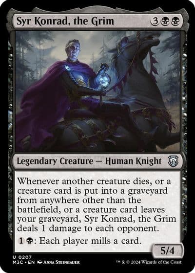 Syr Konrad the Grim Ripple Foil Commander: Modern Horizons 3 Magic card
