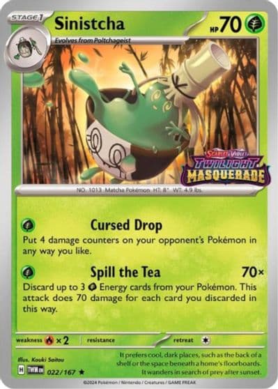 Sinistcha (Prerelease) SV: Scarlet & Violet Promo Cards Pokemon card