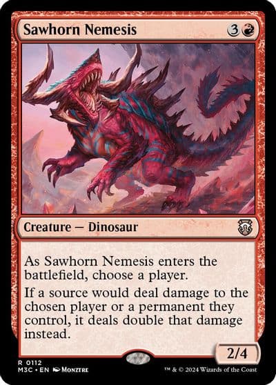 Sawhorn Nemesis Commander: Modern Horizons 3 Magic card