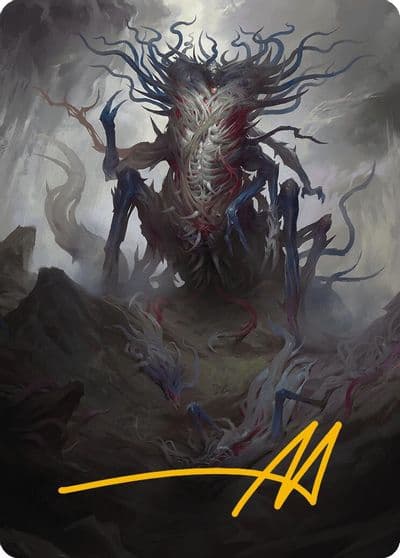 Azlask the Swelling Scourge Art Card Gold Stamped Signature Art Series: Modern Horizons 3 Magic card