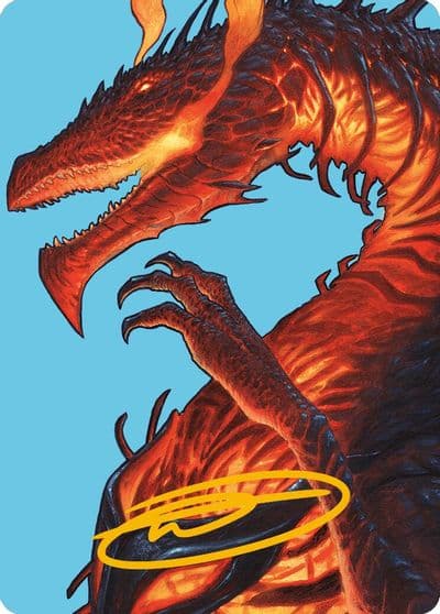 Herigast Erupting Nullkite Art Card Gold Stamped Signature Art Series: Modern Horizons 3 Magic card