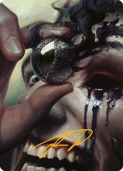 Jet Medallion Art Card Gold Stamped Signature Art Series: Modern Horizons 3 Magic card