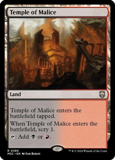 Temple of Malice Ripple Foil Commander: Modern Horizons 3 Magic card