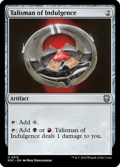 Talisman of Indulgence Ripple Foil Commander: Modern Horizons 3 Magic card