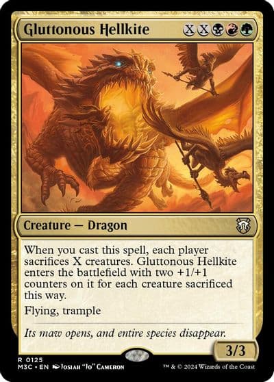 Gluttonous Hellkite Commander: Modern Horizons 3 Magic card