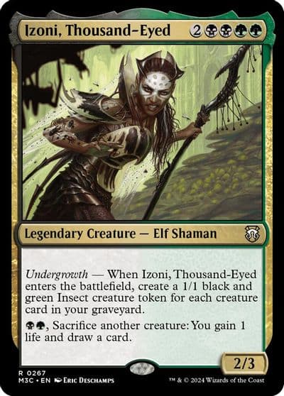 Izoni Thousand Eyed Ripple Foil Commander: Modern Horizons 3 Magic card
