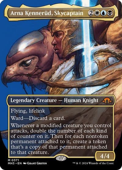 Arna Kennerud Skycaptain Borderless Modern Horizons 3 Magic card