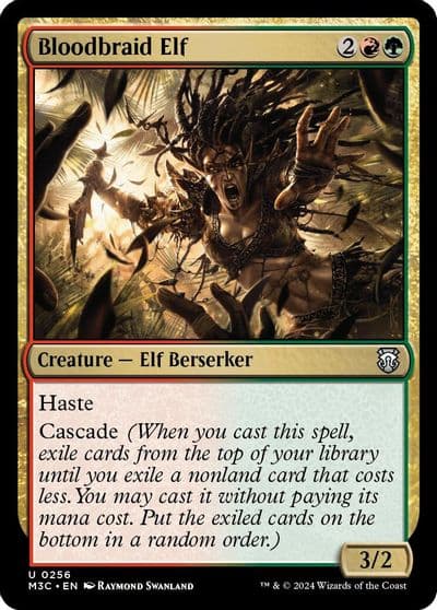 Bloodbraid Elf Ripple Foil Commander: Modern Horizons 3 Magic card
