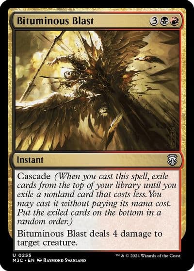 Bituminous Blast Ripple Foil Commander: Modern Horizons 3 Magic card
