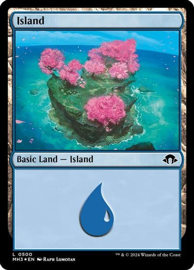Island 0500 Ripple Foil Modern Horizons 3 Magic card