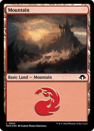 Mountain 0503 Ripple Foil Modern Horizons 3 Magic card