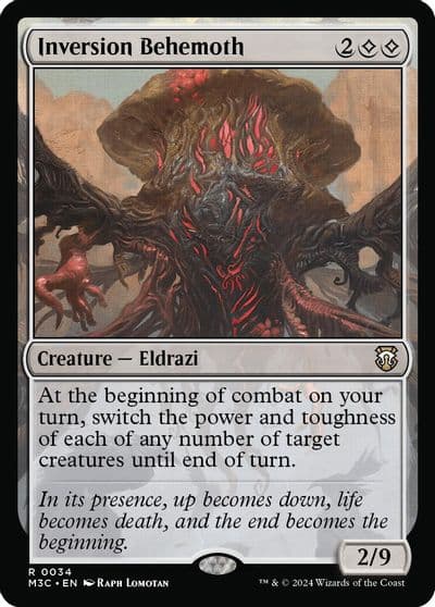 Inversion Behemoth Ripple Foil Commander: Modern Horizons 3 Magic card