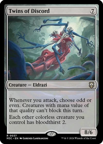 Twins of Discord Ripple Foil Commander: Modern Horizons 3 Magic card