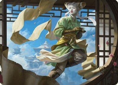 Tamiyo Inquisitive Student Art Card Art Series: Modern Horizons 3 Magic card