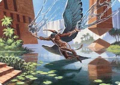 Nadu Winged Wisdom Art Card Art Series: Modern Horizons 3 Magic card
