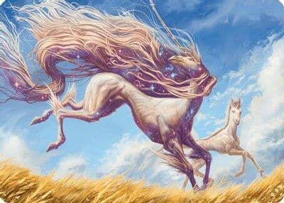 Nyxborn Unicorn Art Card Art Series: Modern Horizons 3 Magic card