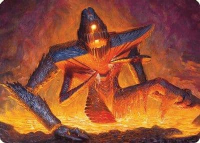 Molten Gatekeeper Art Card Art Series: Modern Horizons 3 Magic card