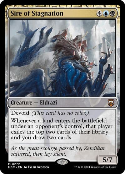 Sire of Stagnation Ripple Foil Commander: Modern Horizons 3 Magic card