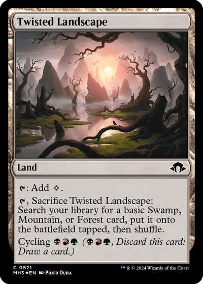 Twisted Landscape Ripple Foil Modern Horizons 3 Magic card