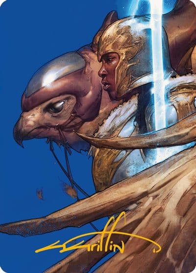 Arna Kennerud Skycaptain Art Card Gold Stamped Signature Art Series: Modern Horizons 3 Magic card