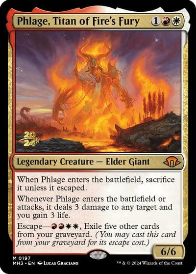 Phlage Titan of Fires Fury Prerelease Cards Magic card