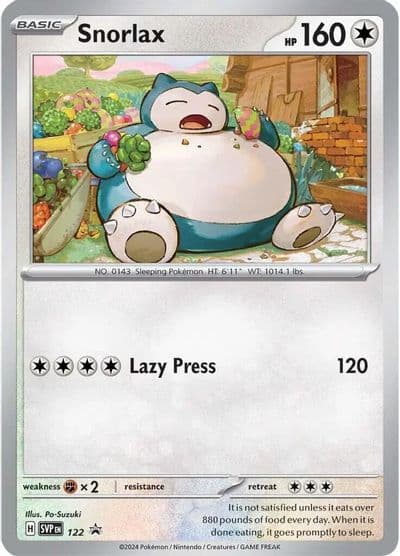 Snorlax - 122 SV: Scarlet & Violet Promo Cards Pokemon card