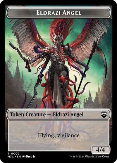 Eldrazi Angel Copy Double Sided Token Commander: Modern Horizons 3 Magic card