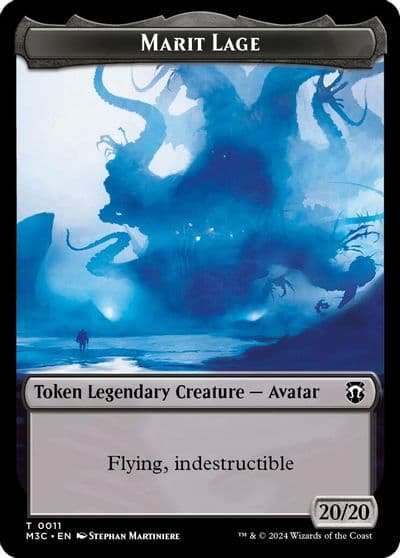 Marit Lage Sand Warrior Double Sided Token Commander: Modern Horizons 3 Magic card