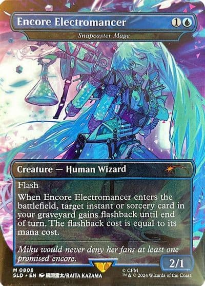 Encore Electromancer Snapcaster Mage Secret Lair Drop Series Magic card