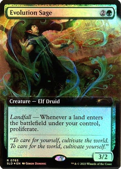 Evolution Sage Extended Art Secret Lair Drop Series Magic card