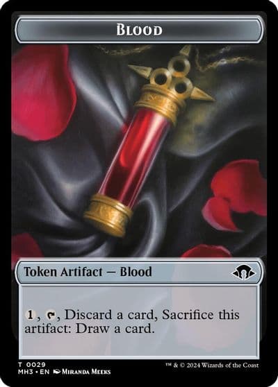 Blood Energy Reserve Double Sided Token Modern Horizons 3 Magic card
