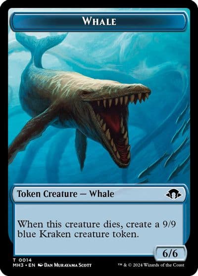 Whale Energy Reserve Double Sided Token Modern Horizons 3 Magic card
