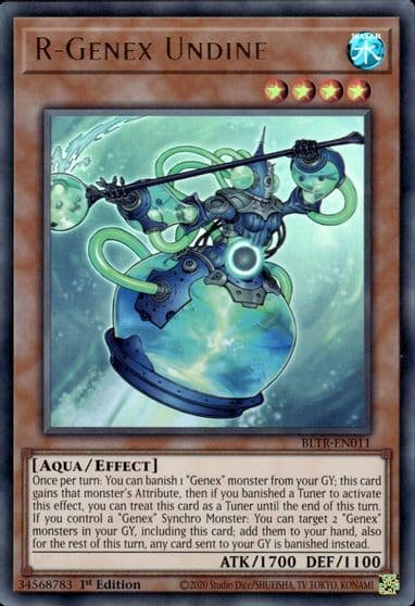 R Genex Undine Battles of Legend: Terminal Revenge Yu-Gi-Oh! card