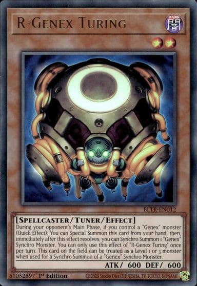R Genex Turing Battles of Legend: Terminal Revenge Yu-Gi-Oh! card