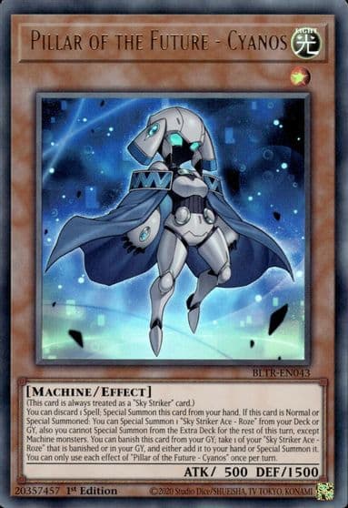 Pillar of the Future Cyanos Battles of Legend: Terminal Revenge Yu-Gi-Oh! card