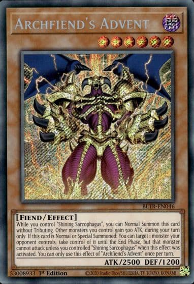 Archfiends Advent Battles of Legend: Terminal Revenge Yu-Gi-Oh! card